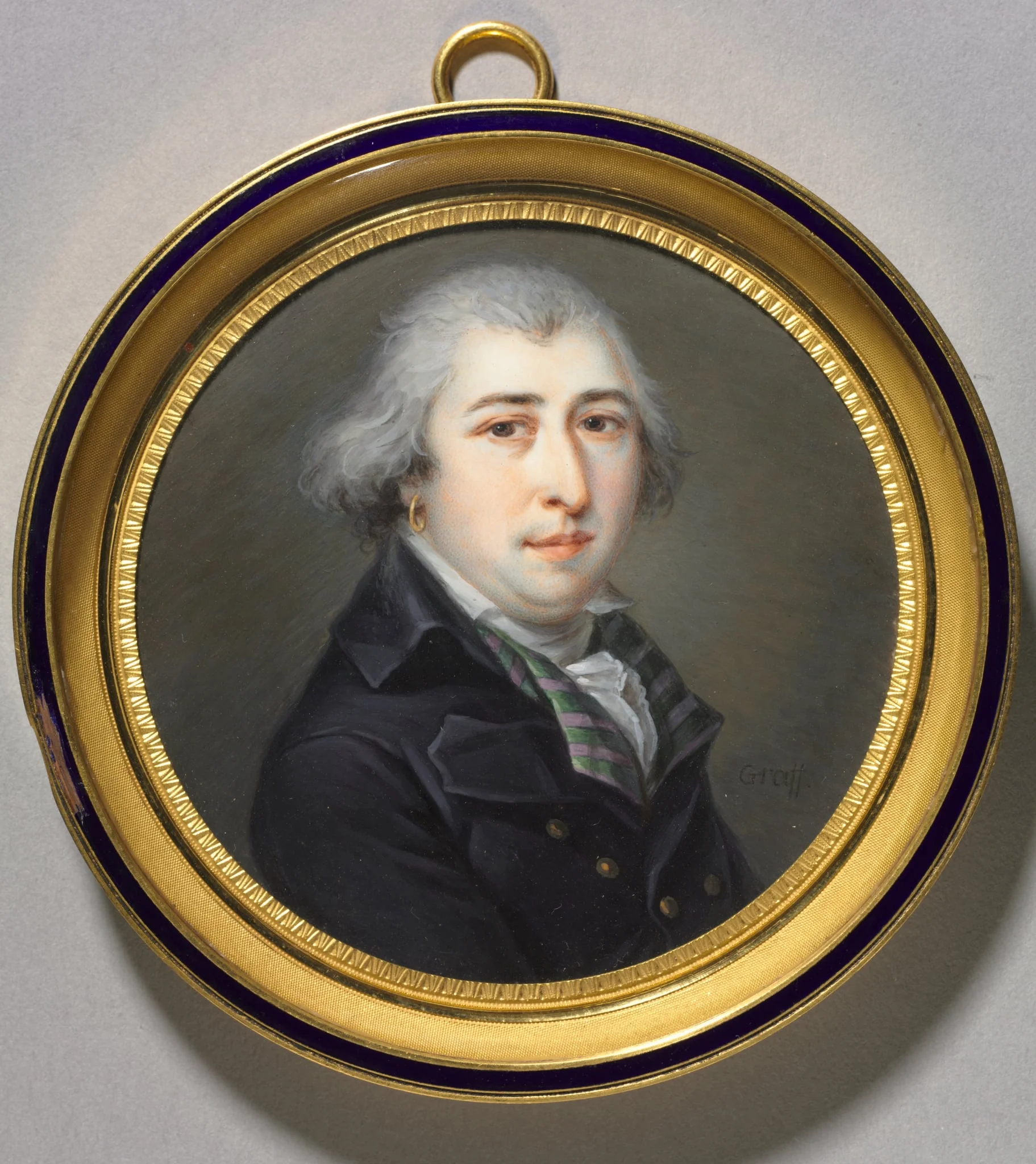 Portrait of a Man with an Earring, detail