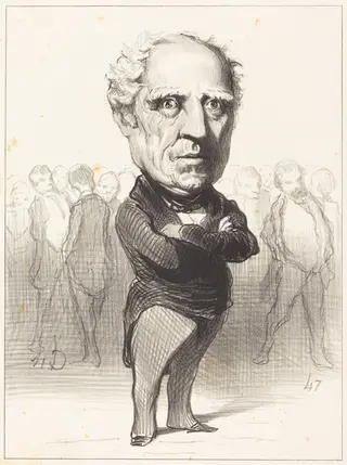Maréchal Bugeaud, by Honoré Daumier, ink, 1849