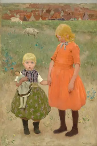 The Sisters, by Gari Melchers, oil, 1895
