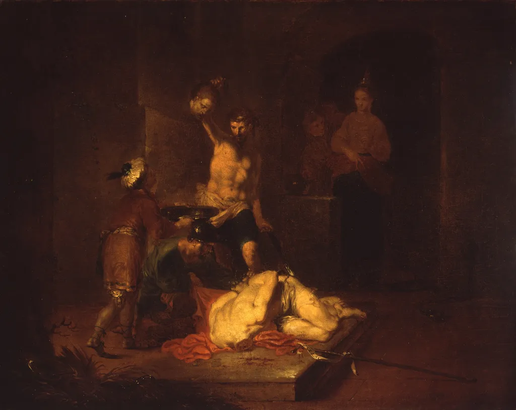 The Beheading of John the Baptist, by Januarius Zick, oil, 1755