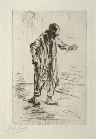 Stumbling Old Man, by Jozef Israëls, 1874