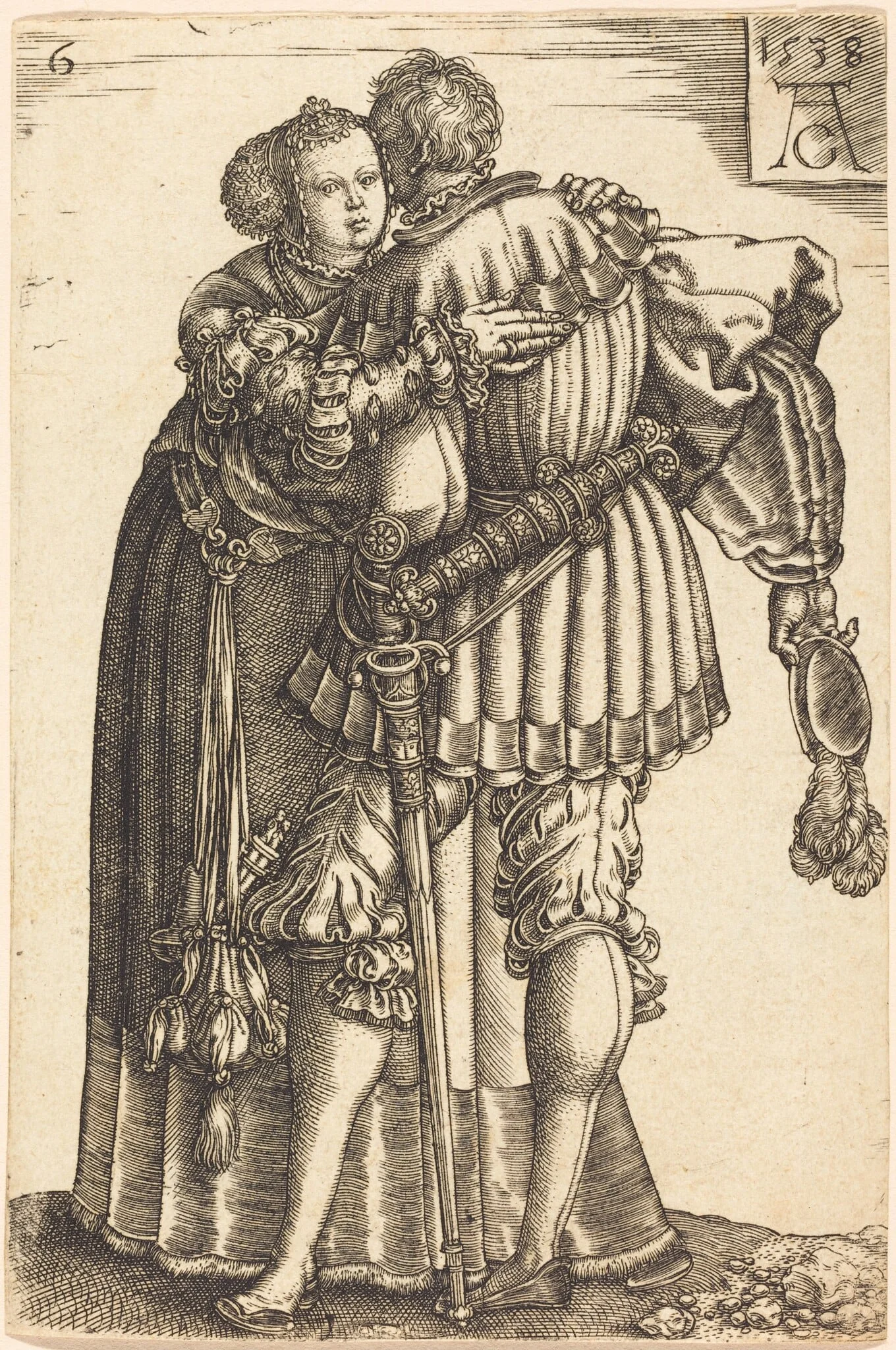 Large Wedding Dancers, detail