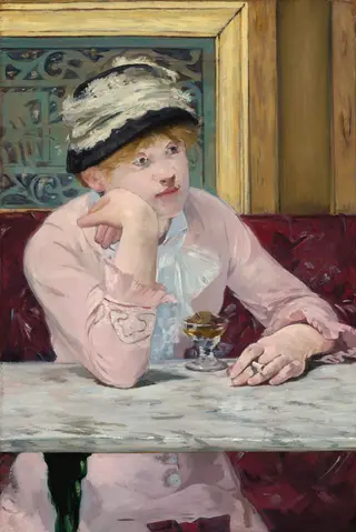 Plum Brandy, by Édouard Manet, oil, 1877