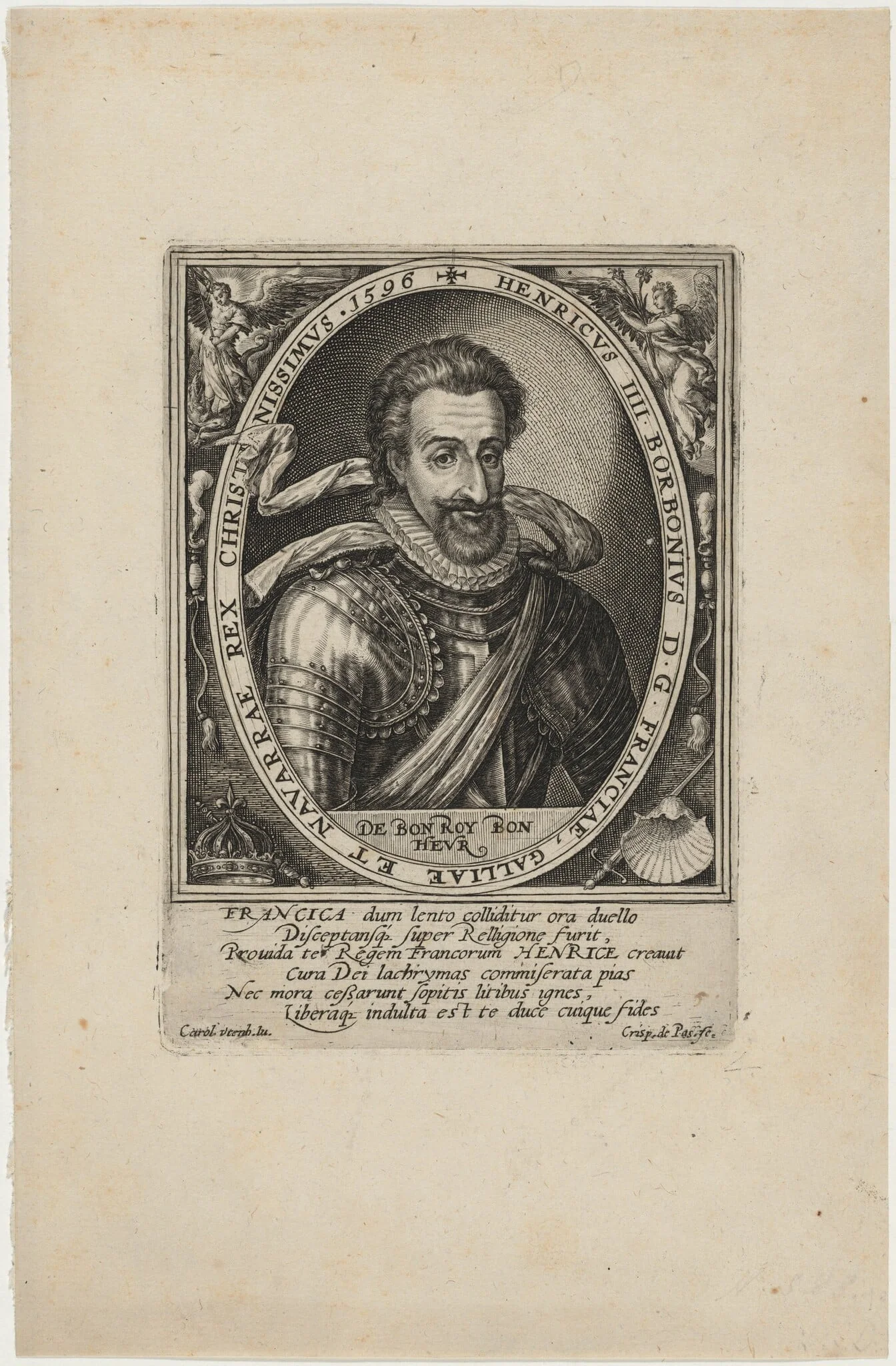 Henry IV, King of France, detail
