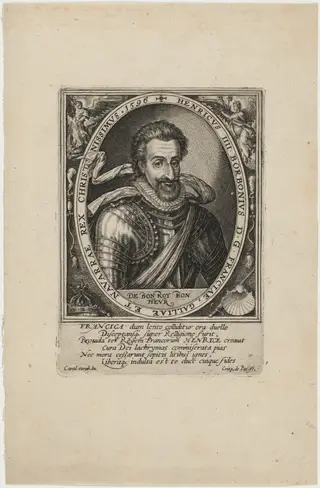 Henry IV, King of France, by Crispijn van de Passe I, ink, 1598
