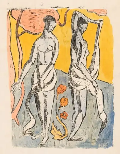 The Nymphs, by Émile Bernard, 1890
