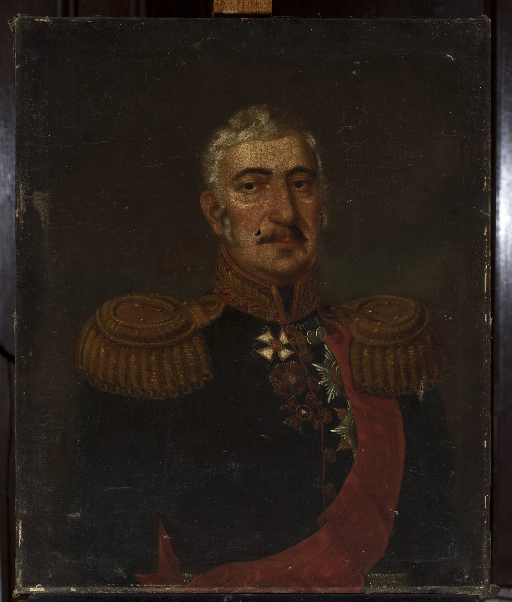 Portrait of Geronimo Savoini (1766–1836), detail