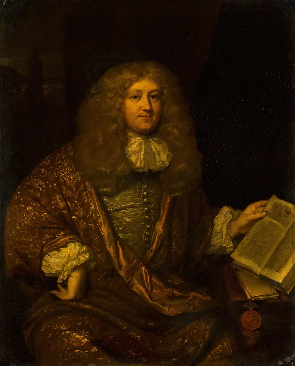 Portrait of Michiel ten Hove (1640-1689), by Adriaen van Heusden, oil, 1670