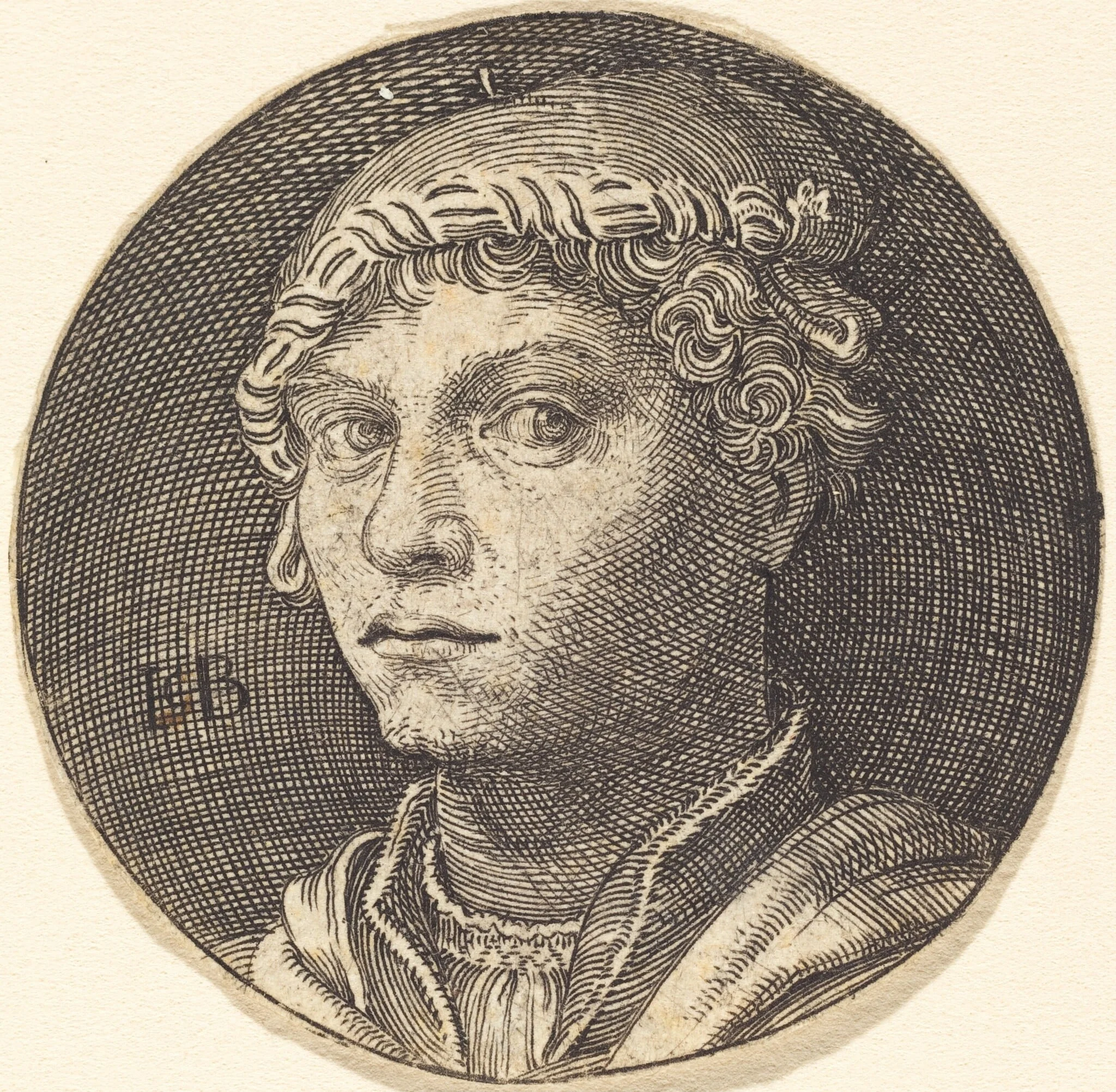 Portrait of a Young Man (V.H. Reinnier), detail