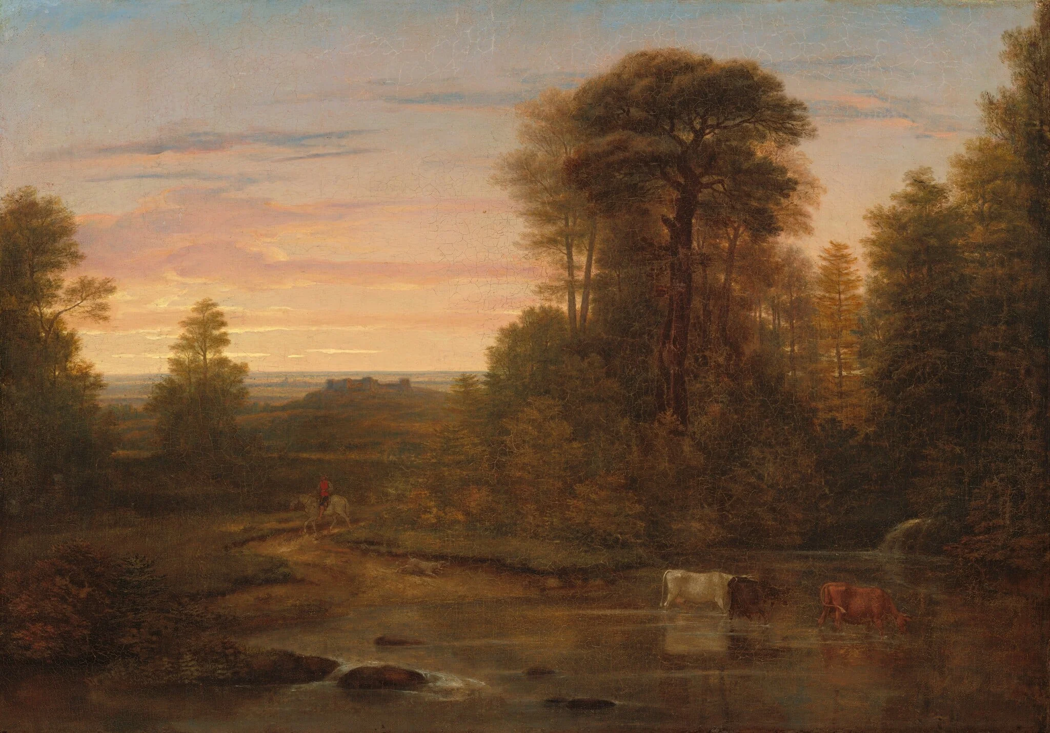 A Landscape after Sunset, detail