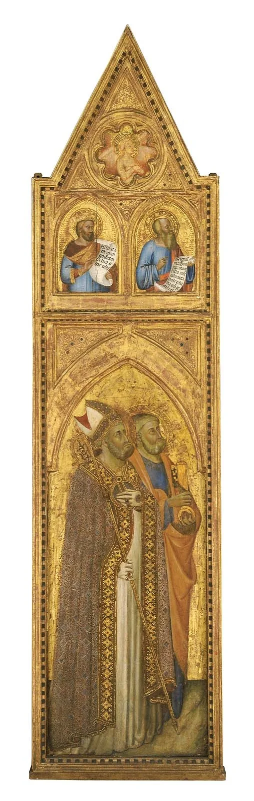 Saints Augustine and Peter (left panel), detail