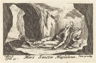 Death of the Magdalene, by Jacques Callot, ink, 1632