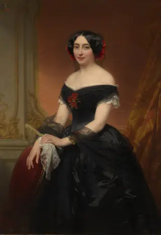Madame Mols-de Brialmont, by Nicaise De Keyser, oil, 1853