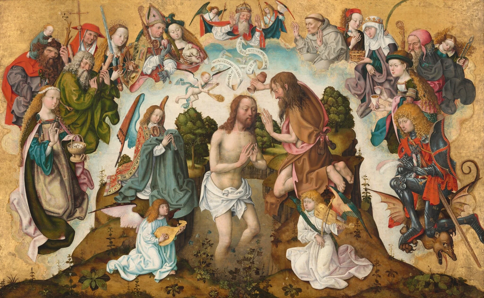 The Baptism of Christ, detail