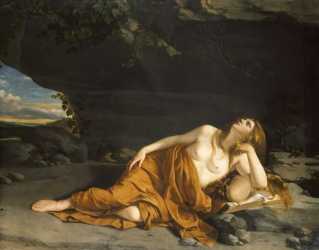 Penitent Magdalene, by Orazio Gentileschi, oil, 1622
