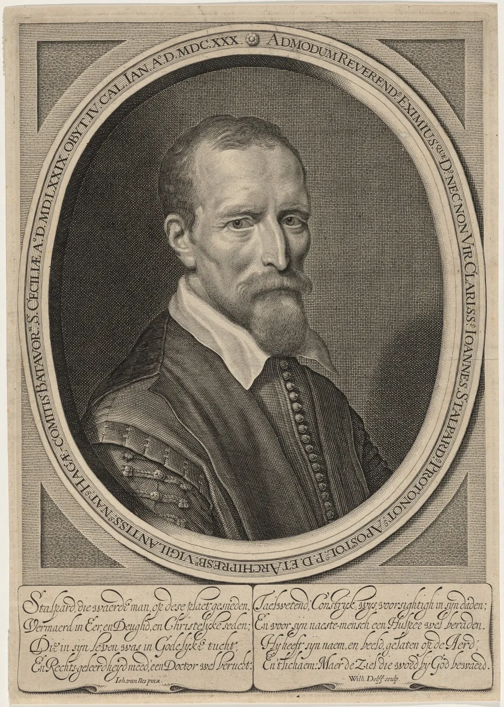 Johannes Stalpard, by Willem Jacobsz Delff, ink, 1609