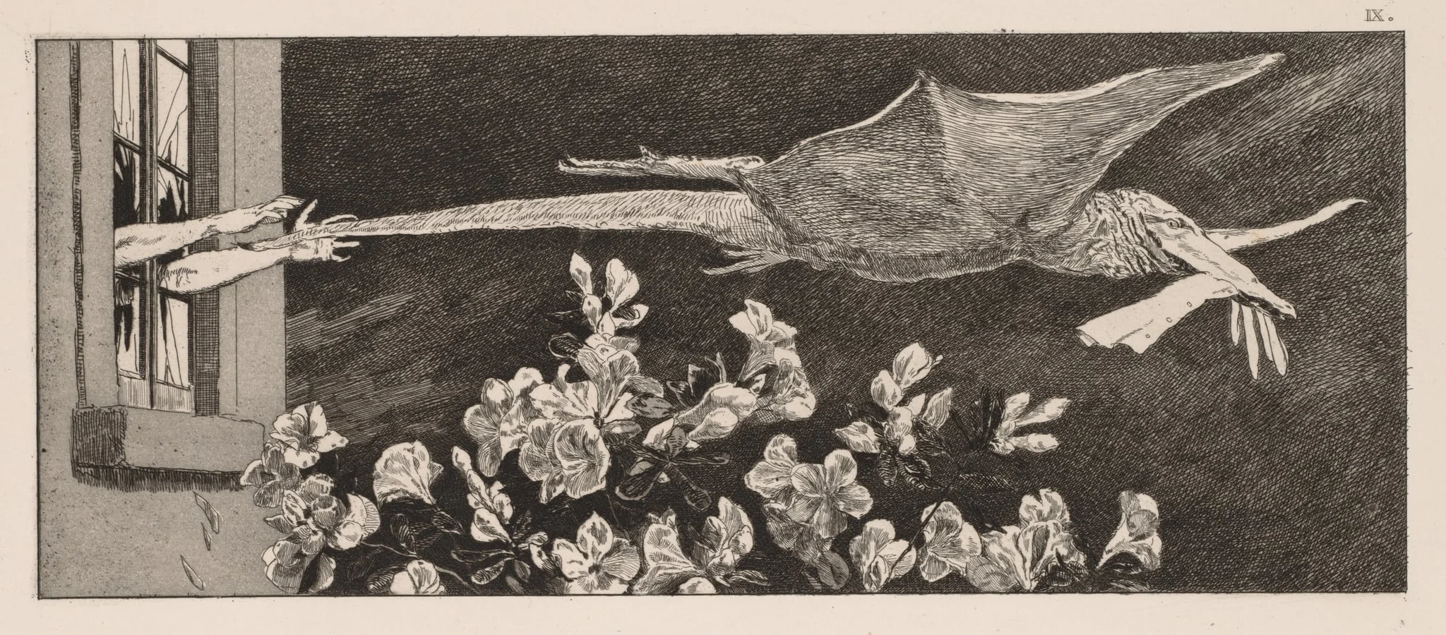 A Glove: The Abduction, detail