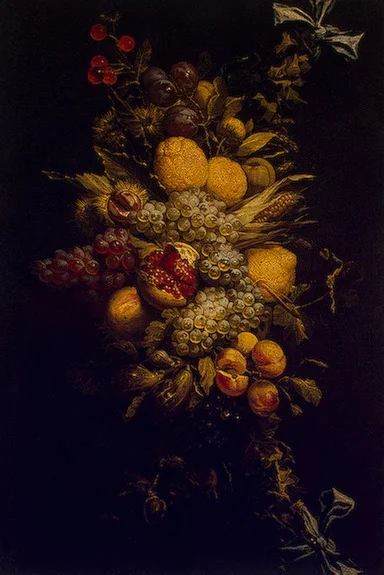 Garland of Fruit and Vegetables, detail