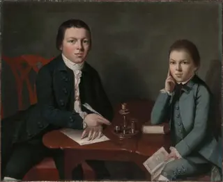 Francis Malbone and his Brother Saunders, by Gilbert Stuart, oil, 1773