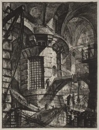 The Round Tower, by Giovanni Battista Piranesi, ink