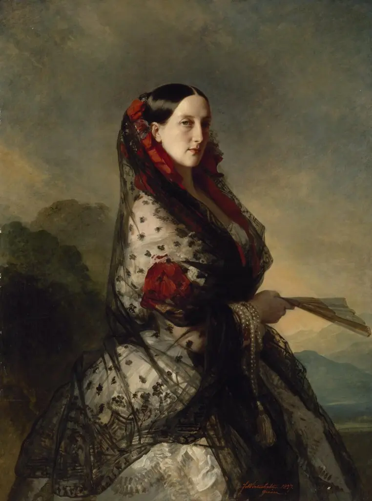 Portrait of Grand Duchess Maria Nikolayevna, by Franz Xaver Winterhalter, oil, 1857