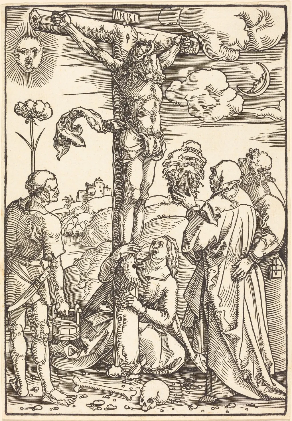 Christ on the Cross, by Hans Baldung Grien, ink, 1505