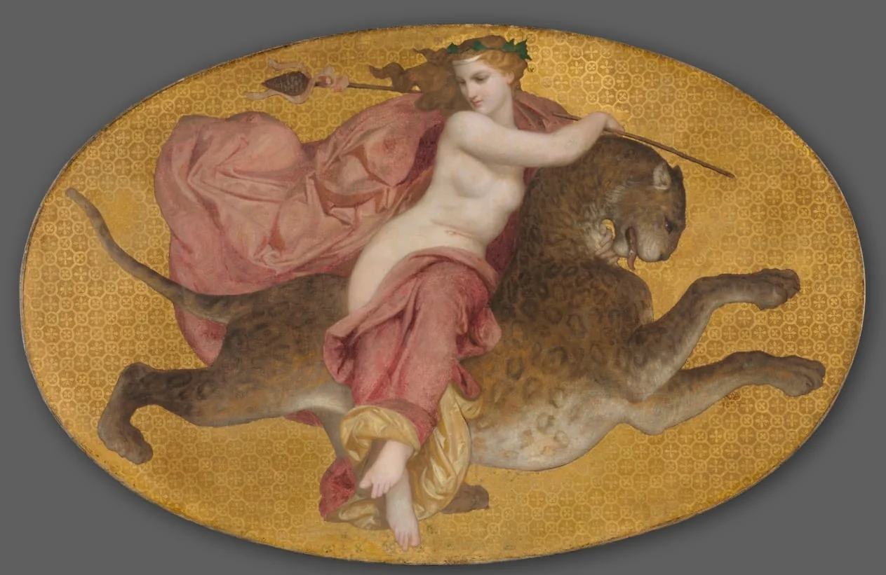 Bacchante on a Panther, detail