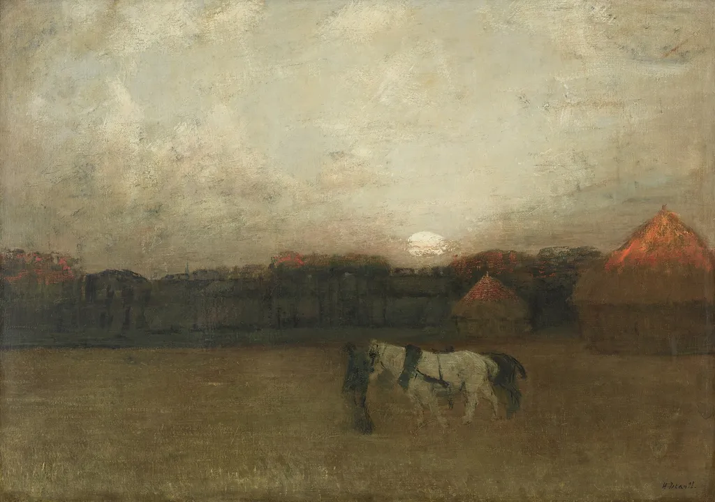 The Stubble Field, by Henry Golden Dearth, oil, 1909
