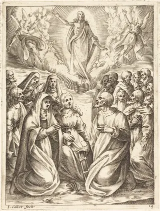 The Ascension, by Jacques Callot, ink, 1610