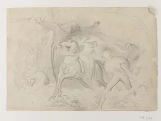 "Study for Undine", by Daniel Maclise, 1825