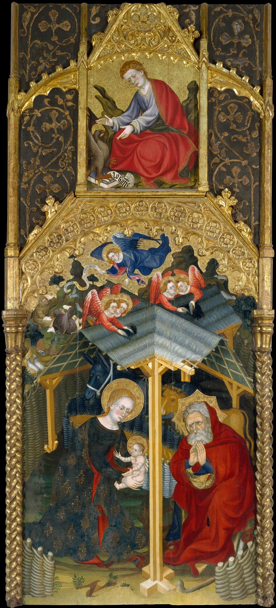 Nativity and Saint John the Evangelist, detail