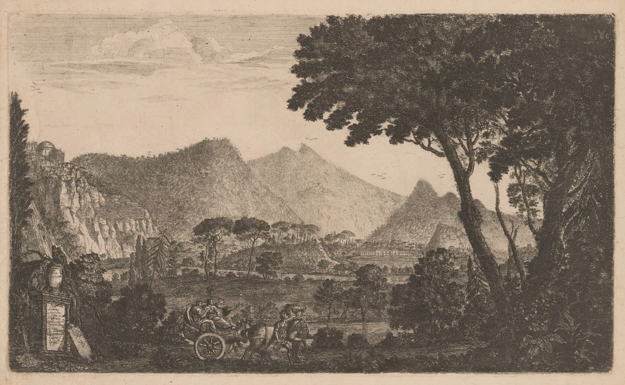 Horace's Sabine Villa, detail