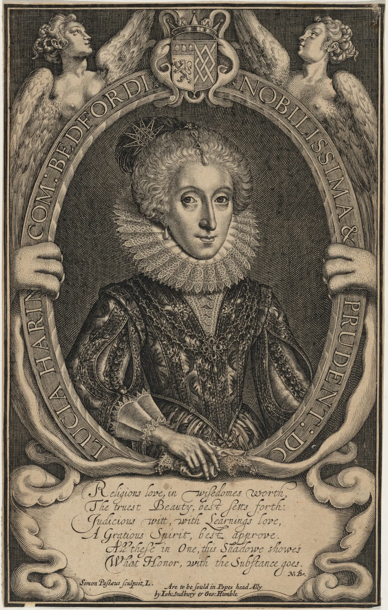 Lucia Harrington, Countess of Bedford, detail