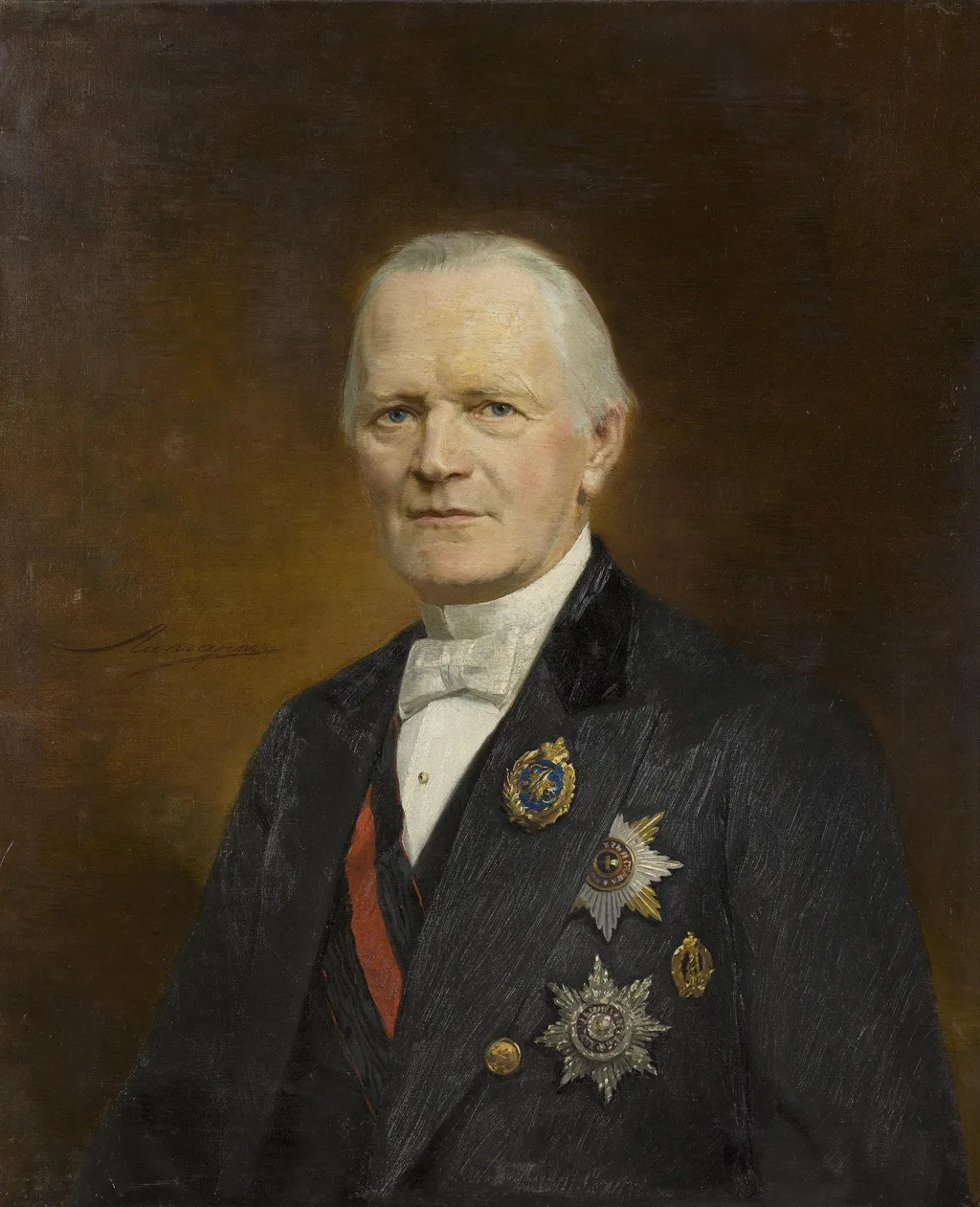 Portrait of M.N. Ostrovsky, Minister of the State Properties, by Ernst von Liphart, oil, 1898
