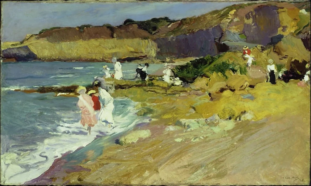 Rocks at the Lighthouse, Biarritz, detail