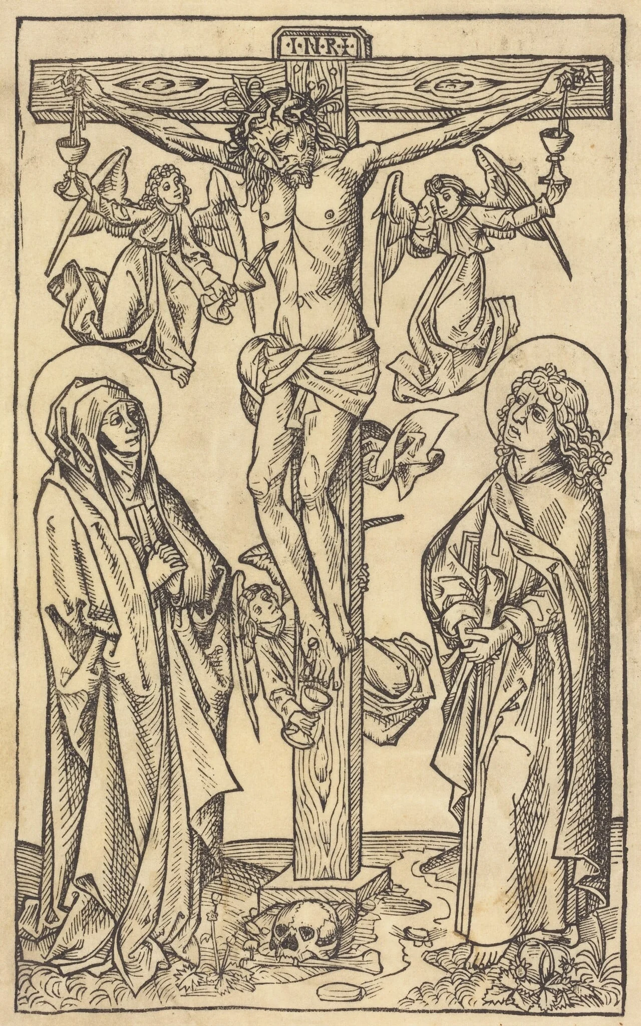 Christ on the Cross with Angels, detail