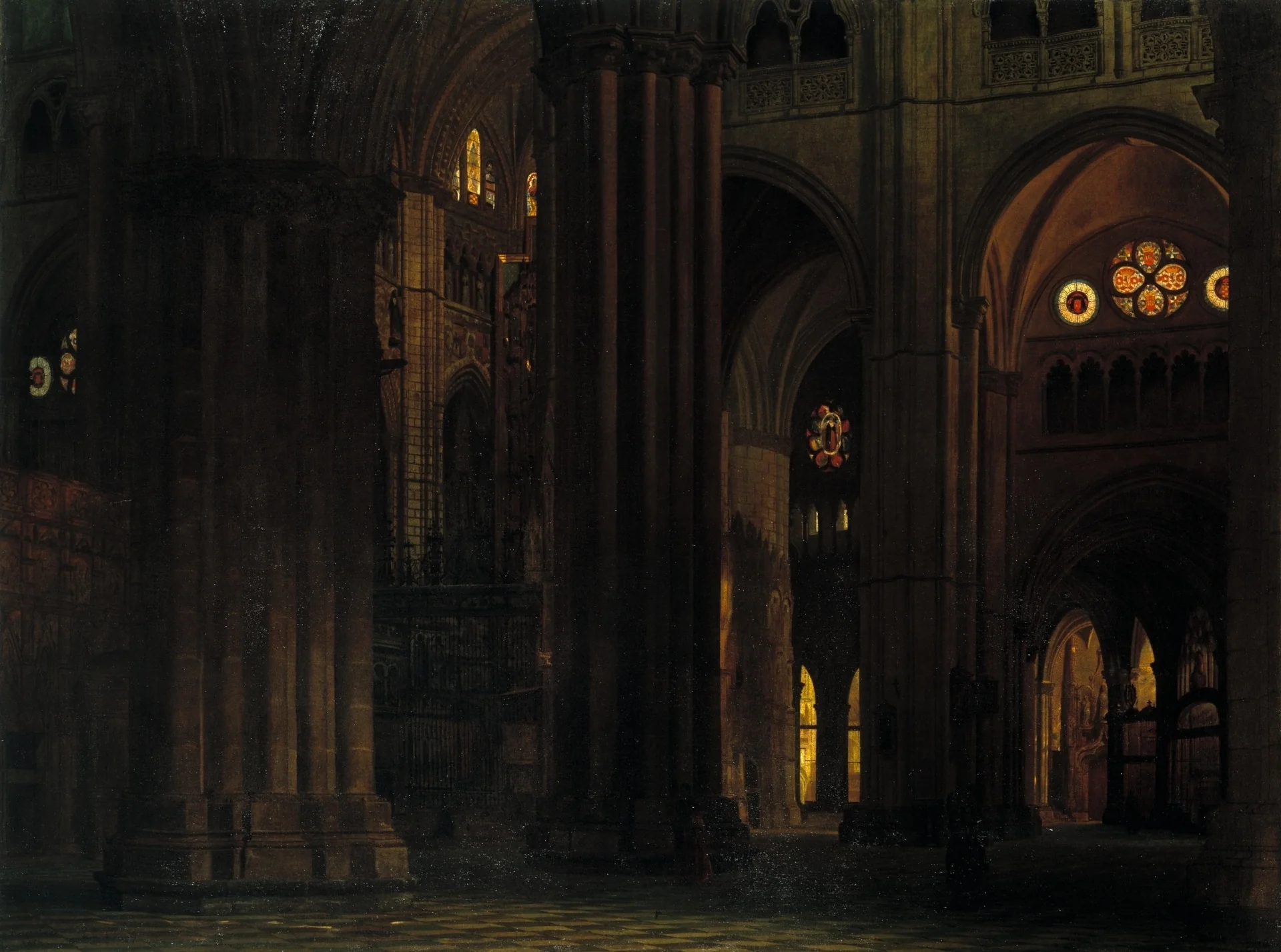 Interior de la Catedral de Toledo, detail