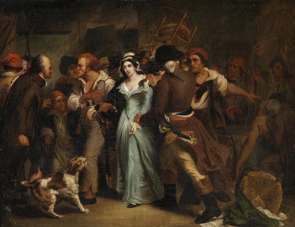 The Arrest of Charlotte Corday, by Ary Scheffer, oil