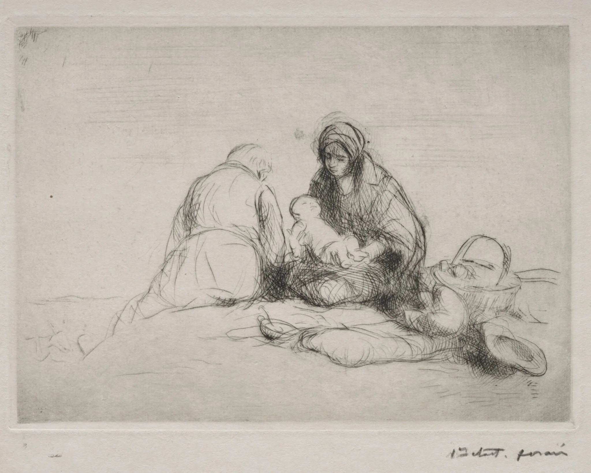Rest on the Flight into Egypt, detail