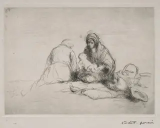 Rest on the Flight into Egypt, by Jean-Louis Forain, 1909