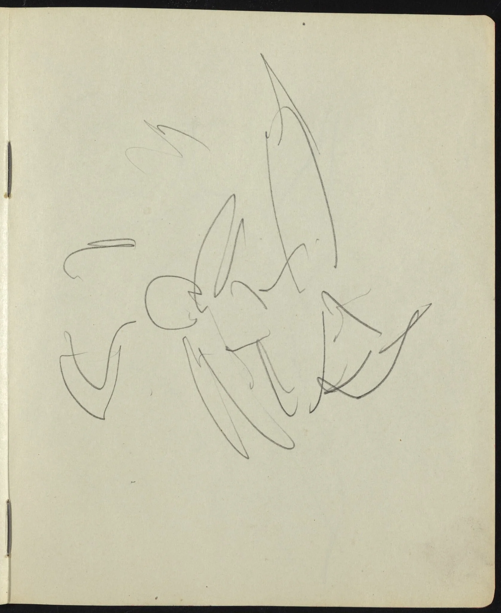 Dancers and Performers (Page from a Sketchbook), detail