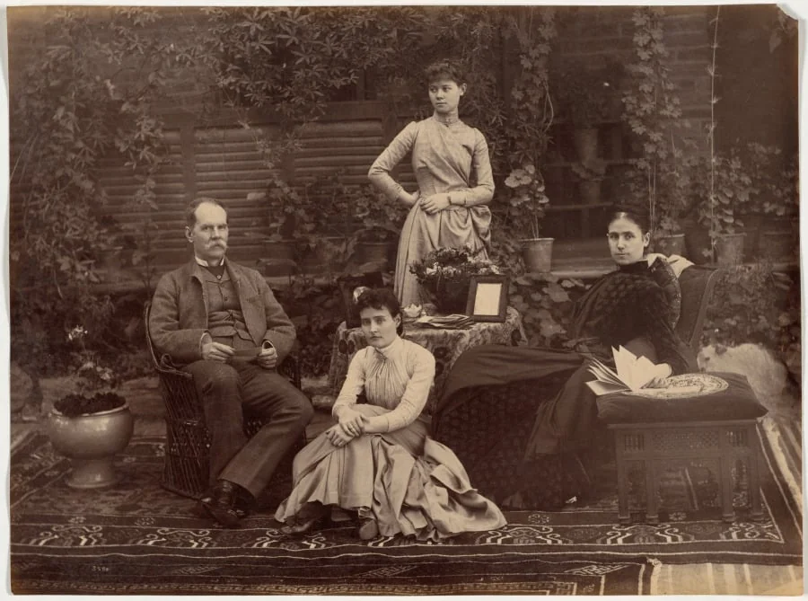 Sir Auckland Colvin and Family, Shimla, detail