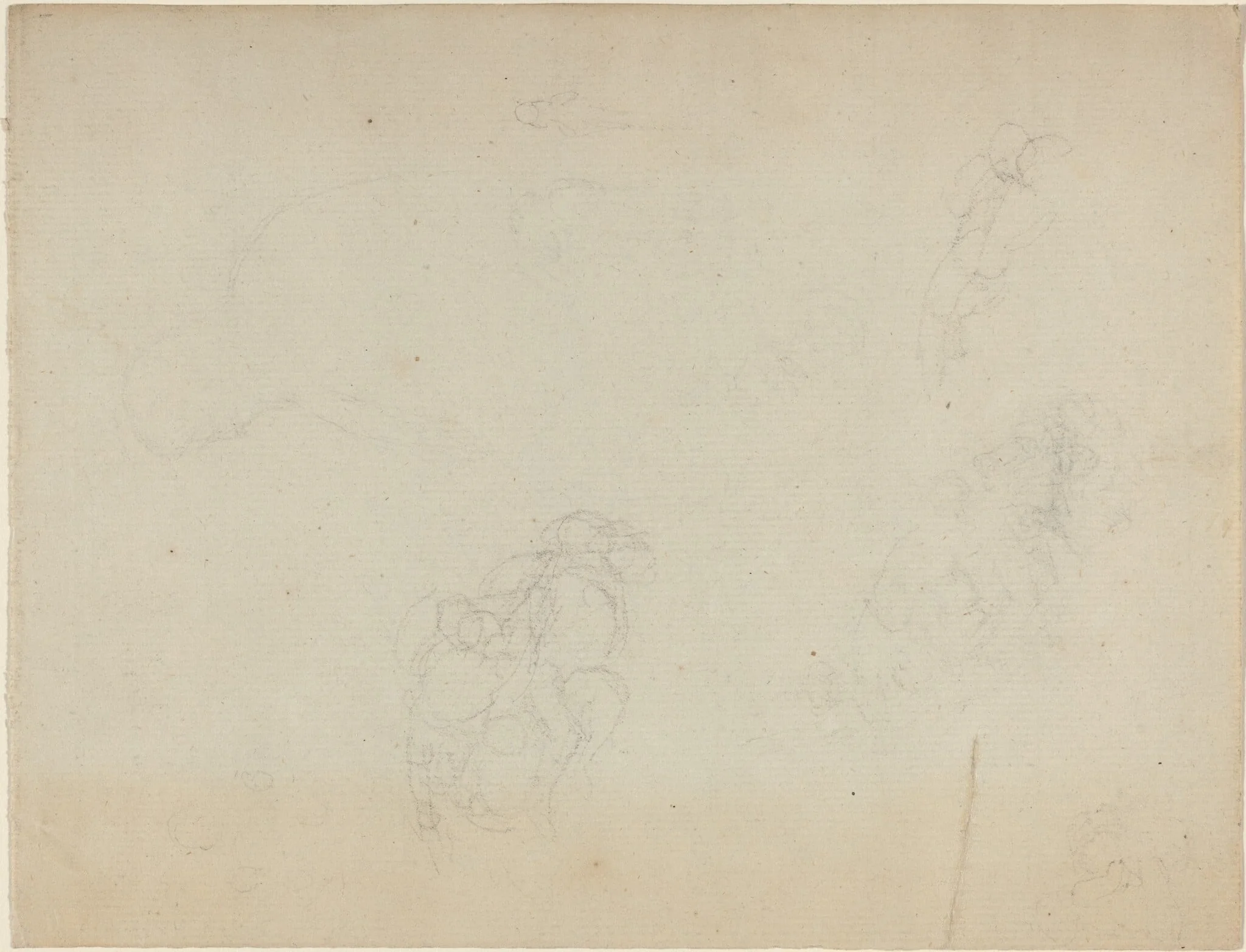 Sheet of Studies [recto and verso], detail