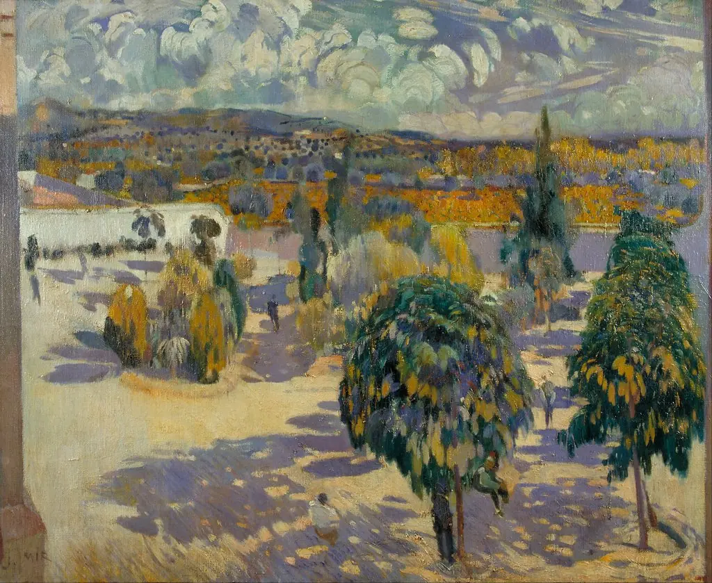 Thundery Sky, by Joaquín Mir Trinxet, unspecified, 1916