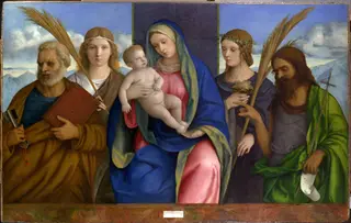 Madonna and Child with Saints, by Giovanni Bellini, unspecified, 1494