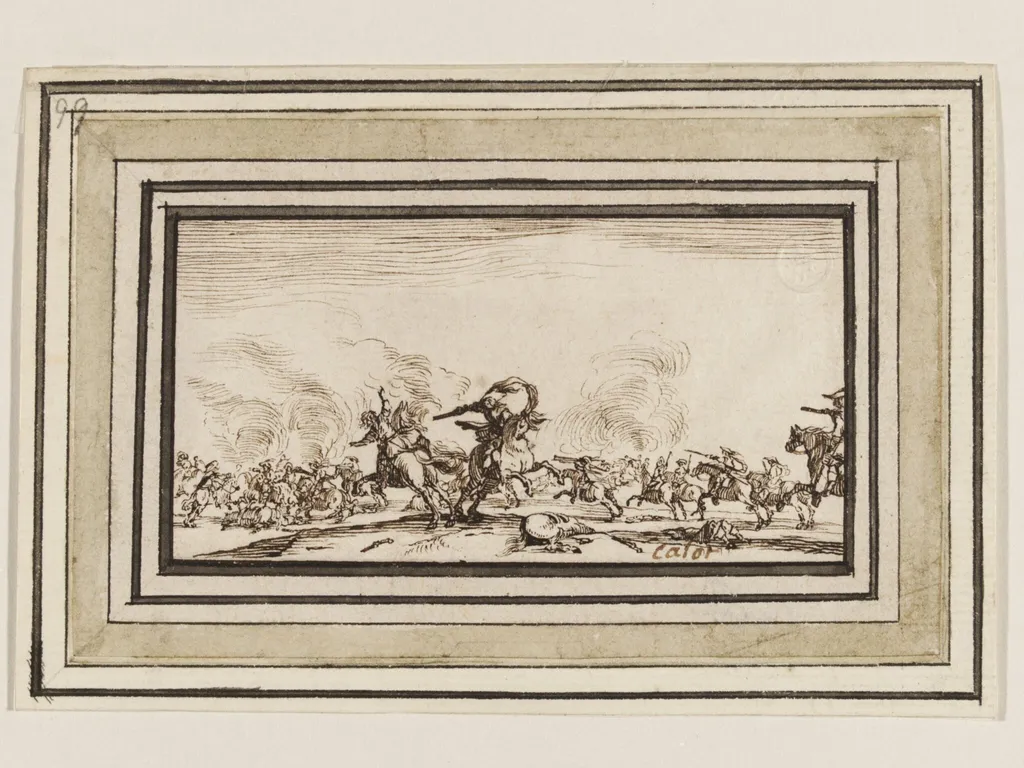 Le Combat au Pistolet, by Jacques Callot