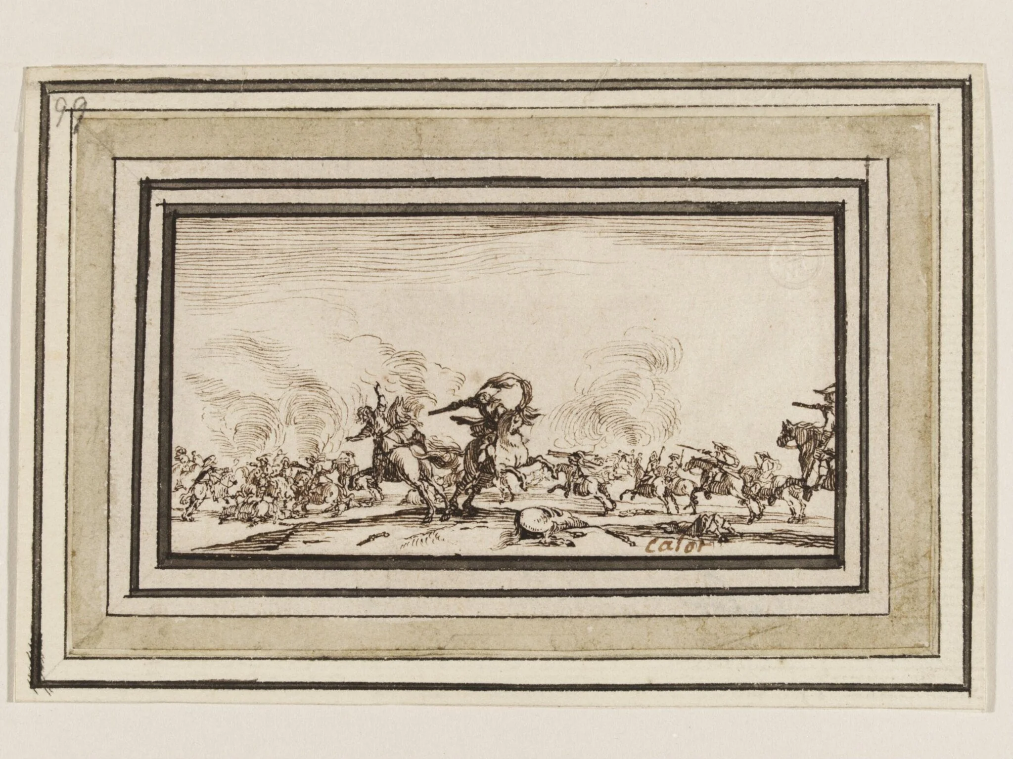 Le Combat au Pistolet, detail