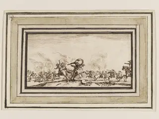 Le Combat au Pistolet, by Jacques Callot