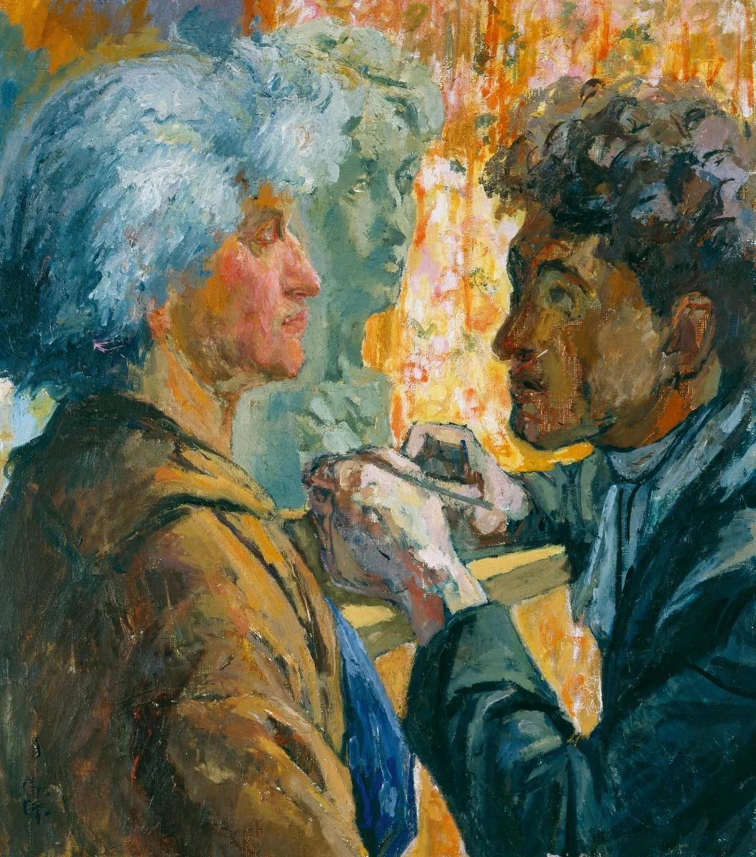 Der Bildhauer. Annetta und Alberto, detail