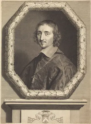 Ferdinand de Neufville, by Robert Nanteuil, ink, 1656